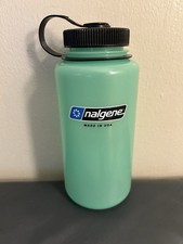Nalgene Wide Mouth Loop-Top Water Bottle - 32 oz, glow in the dark
