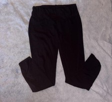 Women s Black Solid Ankle Leggings Size L Regular Fit, Women s Department