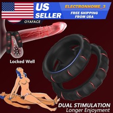 COCK Rings Male Silicone Penis Longer Harder Stronger Erection Adult Sex Toy Men
