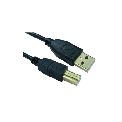 GOLD USB Druckerkabel Leitung für HP & Canon Drucker 2.0 High Speed A-B Stecker 1,8m