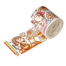 Decorative Adhesive Tapes Small Mochi Single-Body Washi Tape Great for Bullet Jo