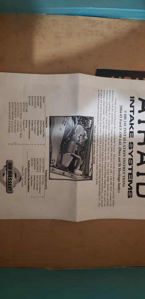 Filtro de aire AIRAID para 04-05 Ford F-150 4,6 L Foto 2 de 3