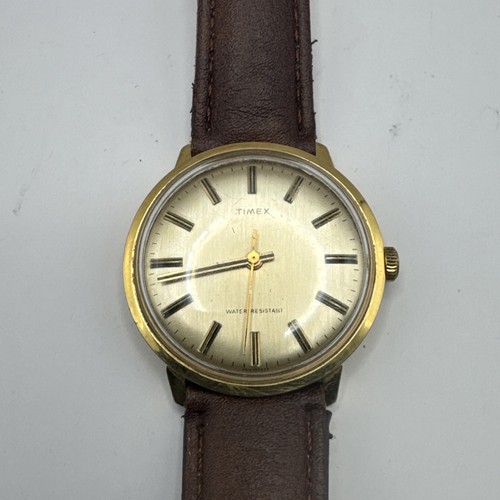 timeex gold tone manual wind men’s watch - Picture 3 of 3