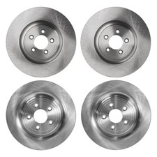 Front & Rear Brake Disc Rotors for Jaguar XF XK XJ XKR XJR Super V8 S-Type 06-08