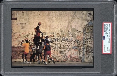Michael Jordan PSA 8 Playground 1989 Nike Poster Cards 5x7