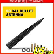 CARBON FIBER 50 CAL BULLET ANTENNA FOR FORD, DODGE & RAM F150 F250 ANTENNA P