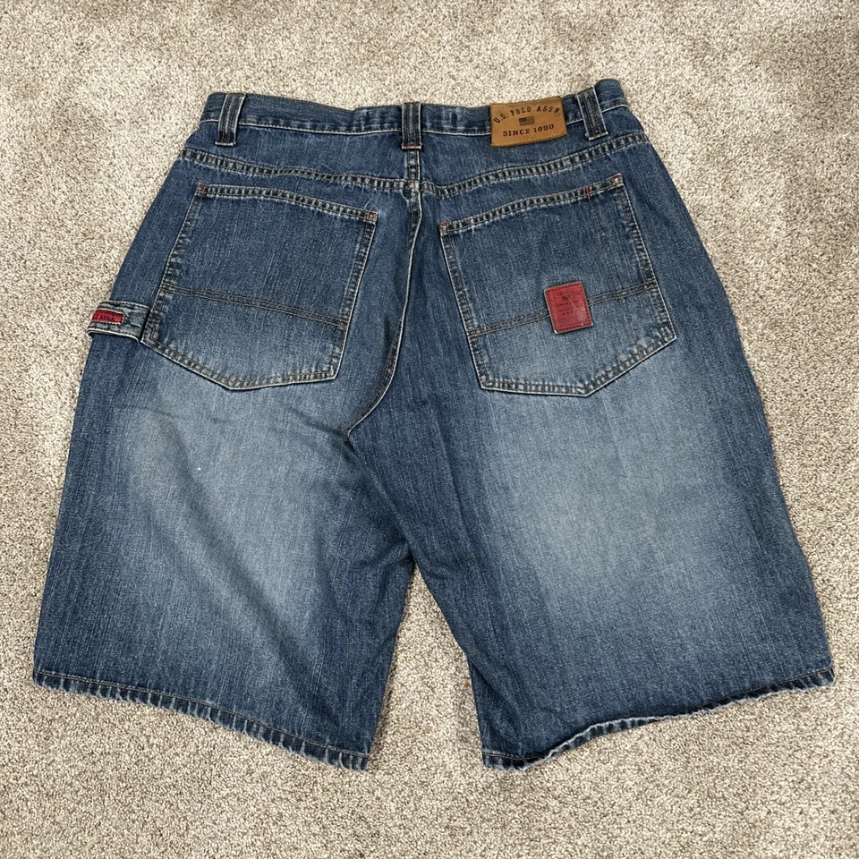 Pantalones Cortos Carga US Polo Assn Y2K Para Hombre Carpintero Talla 34 Foto 4 de 4