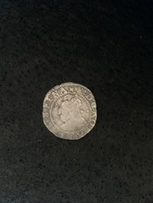 Elizabeth I Halfgroat Mintmark Woolpack 1594-1596 Sixth Issue Tudor Coin