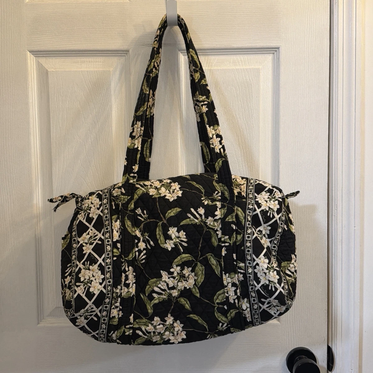 Vera Bradley “Jasmine” Quilted Tote Bag – Retired 2003 Pattern Vera Bradley Vintage Duffel - Etsy main image 3