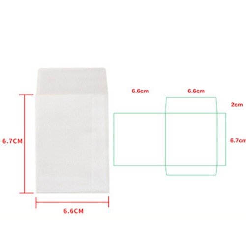 100pcs/lot European Giftbox Blank Translucent Envelope Mini Gift Packing - Picture 3 of 19