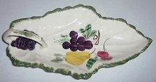 Blue Ridge Pottery Fruit Fantasy Leaf Celery Plate!