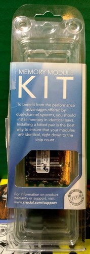 Crucial 1GB 200PIN DDR2 SODIMM, PC 3 Computer Memory module kit