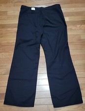 NWT Lee Flex-Motion Stretch Womens Black Pants Mid Rise Straight Leg 16 Medium