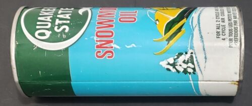 LATA DE ACEITE PARA MOTO DE NIEVE QUAKER STATE DE COLECCIÓN NUEVA DE STOCK PARA TODOS LOS MOTORES REFRIGERADOS DE 2 Y 4 CICLOS - Imagen 5 de 8