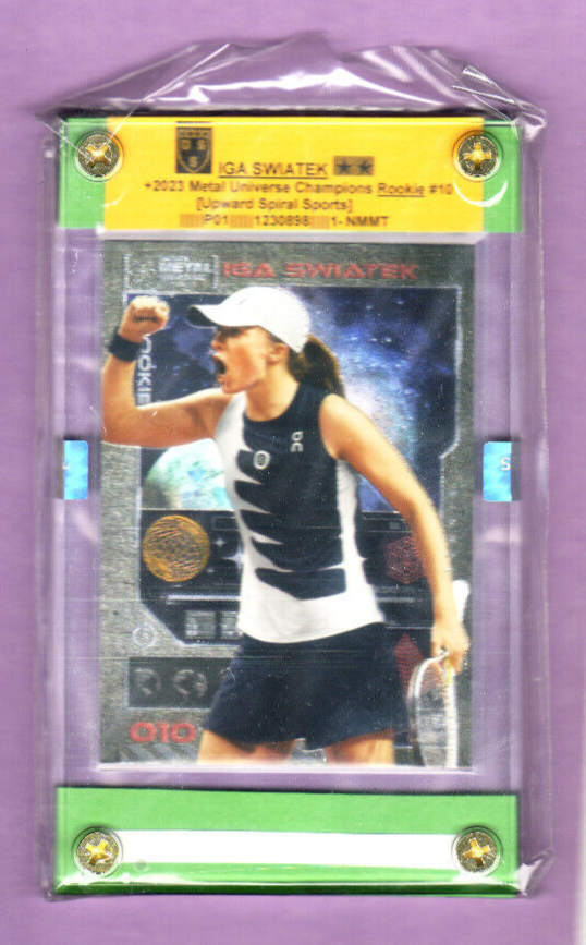 Iga Swiatek-Framed & Labeled Trading Card-2023 Metal U Champ 
