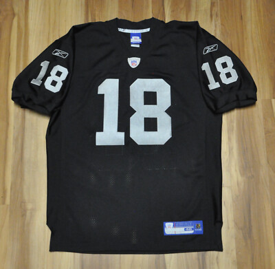 Randy Moss Oakland Raiders Reebok Jersey Authentic Black NFL Men