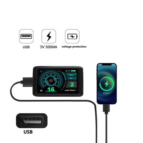E-Bike UKC1 Color Screen LCD Display Control Panel For Bafang BBS01 BBS02 BBSHD - Picture 4 of 10