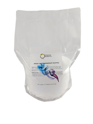 Epsom Salt (Magnesium Sulfate) Bath Salt ''Greenway Biotech Brand'' 10 Pounds