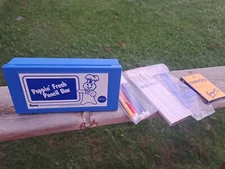 FS 1983 Pillsbury Doughboy PENCIL BOX w SCHOOL/OFFICE SUPPLIES - Poppin' Fresh