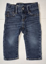 Preowned- Gap Kids Skinny Stretch Denim Jeans Kids Size 12-18 Months 