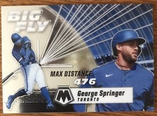 2021 Panini Mosaic Big Fly Max Distance George Springer Toronto Blue Jays