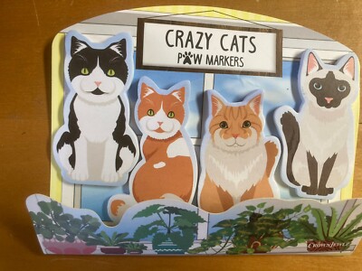 Super Cute Page Marker Sticker Tabs-Four Different Designs Of Kitty Cats