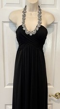 Black Windsor HALTER Top Gown Prom Formal Dress Size US M