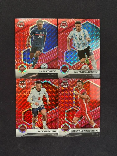 2022 Panini Road to FIFA World Cup Mosaic UEFA RED HOBBY PRIZMS You Pick Card