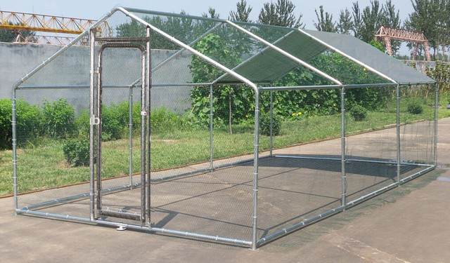 Large Metal Chicken Run 20x10 Ft Walk In Coop Cat Rabbit Ducks Hens Dog House