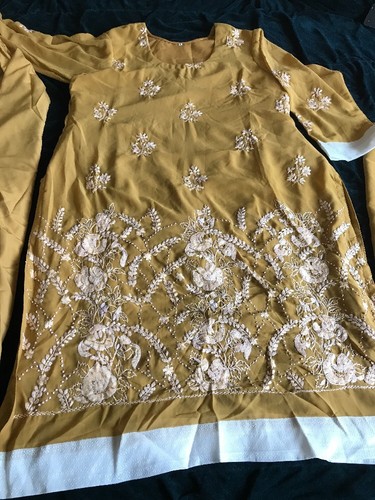 Gorgeous Dress 3 PC Trouser Kameez Dubata Bargain - Picture 7 of 7