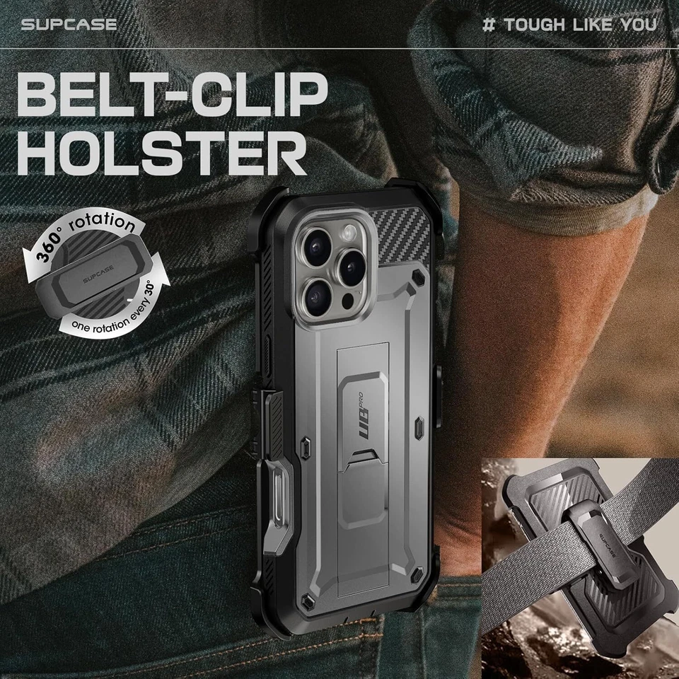 Capa protetora corpo inteiro UBPro SUPCASE UBPro para iPhone 16 Series iPhone 16+ Pro Max - Imagem 4 de 4