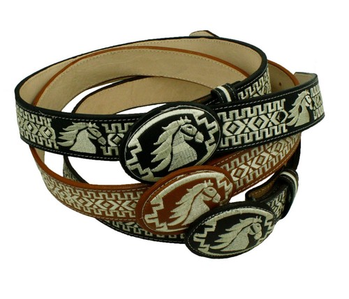 AUTÉNTICOS CINTURONES a mano del oeste cinturón piteado a mano caballo | eBay