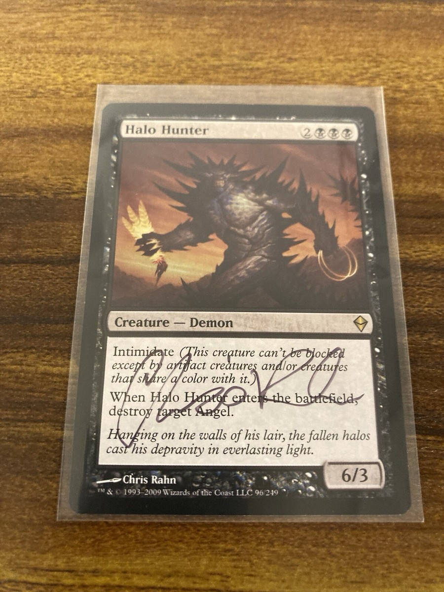 マジック：ザ・ギャザリング MTG Regeneration Artist Proof MTG✨Signed HALO HUNTER Artist Proof w/SKETCH✨Zendikar MINT RARE