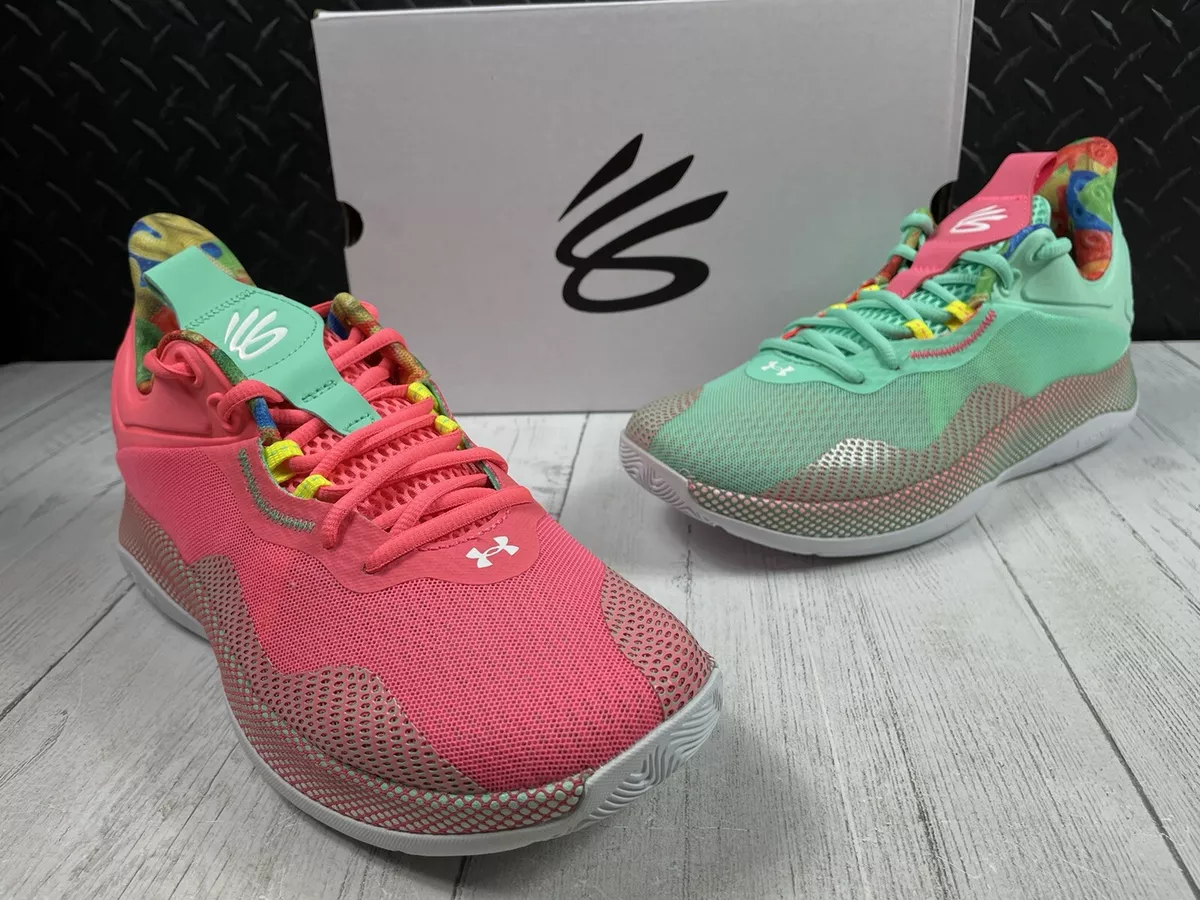 Under armour curry kids pink outlet