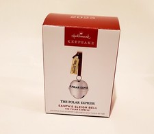 Hallmark Keepsake Ornament 2023 Santa's Sleigh Bell The Polar Express NIB