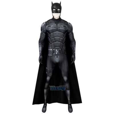 The Batman 2022 Bruce Wayne Printed Jumpsuit Uniform Halloween Cosplay Costume