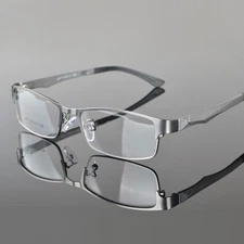 New Men's Designer Metal Plasctic Full Rim Eyeglasses Frames Spectacles Eyewear