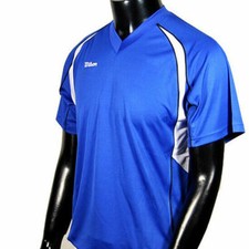 Wilson Mens SS Shirts Blue Sports Tee Size L Blue  