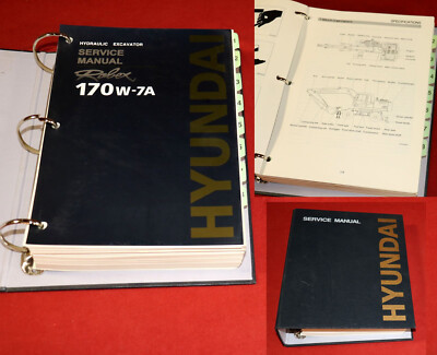 Service Manual HYUNDAI 170 W-7A Excavator Bagger , Anleitung Werkstatthandbuch