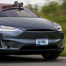 No Drill Front License Plate Frame License Mount Holder For Tesla Model X 16-20