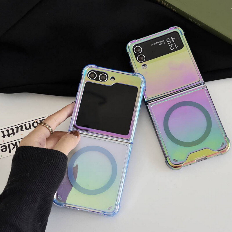 Case For Samsung Galaxy Z Flip5 Flip4 Flip3 Magnet Magnetic MagSafe Phone Cover
