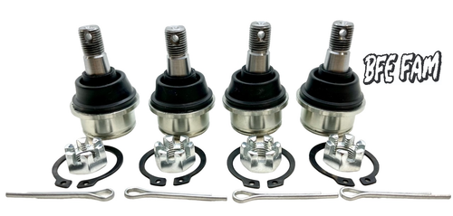 BFE (4) 4130 Chromoly Upper Lower Ball Joints Joint Yamaha Rhino 450 660 700 - Picture 2 of 3