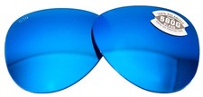 Costa Del Mar PELI Polarized 580G Blue Mirror Replacement Lenses GLASS