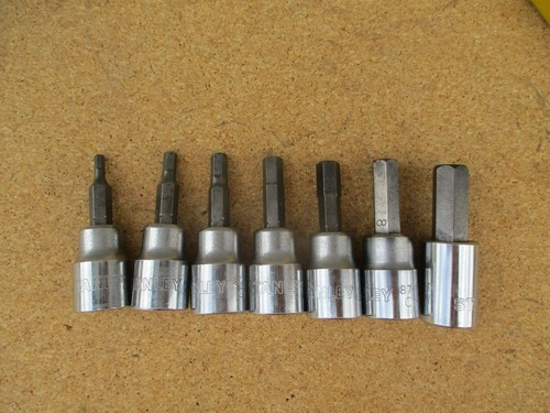 STANLEY Metric Hex Bit Socket Set 3/8" Drive - Set of 7 - Picture 2 of 4
