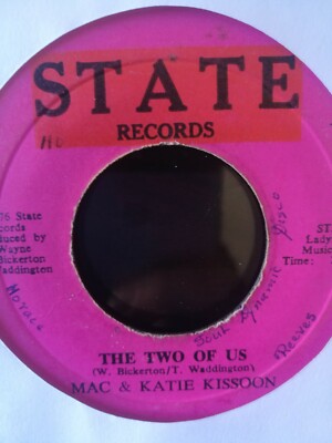 7'' MAC & KATIE KISSON / THE TWO OF US / STATE RECORDS / REGGAE LOVERS