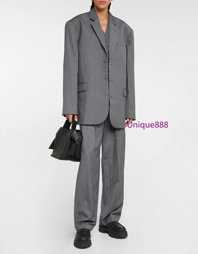 Nili Lotan Damen Herbst Schurwollmischung lockere Schulter Freizeit Blazer - Bild 14 von 26