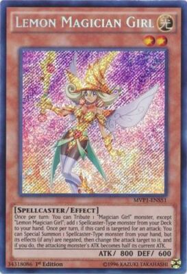 Yugioh! Lemon Magician Girl - MVP1-ENS51 - Secret Rare - 1st Edition Near Mint, 