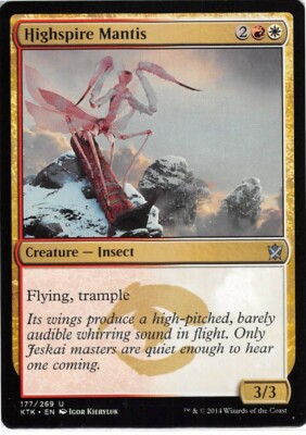 Highspire Mantis *PLAYSET* Magic MtG x4 Khans of Tarkir SP