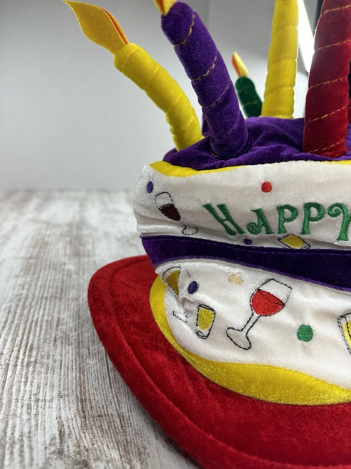 Chapéu de pelúcia Elope ajustável tamanho único bolo de aniversário cerveja copo shot Martini - Imagem 2 de 4