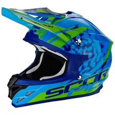Casco da Cross Scorpion Vx-15 aria Kitsune colore Blu/verde gr M (57) |  Acquisti Online su eBay